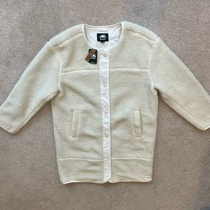 Roots Women Sherpa Long liner jacket .  Brand new, never worn